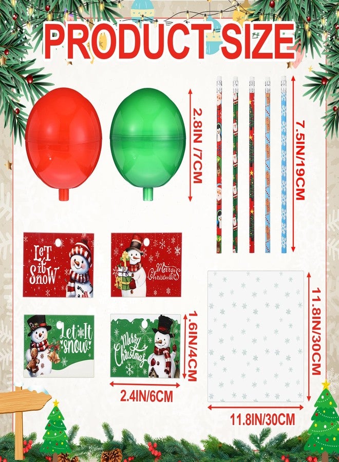 Simgoing 96 Pack Christmas Party Favor Return Gifts for Party Christmas Candy Container Goodie Bags Stuffers Empty Giant Lollipop Fillable Hold from Teacher for Classroom Exchange Stationery Filler - Image 2